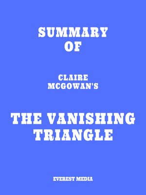 cover image of Summary of Claire McGowan's the Vanishing Triangle